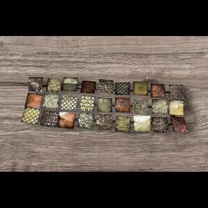 Decorative Metal Wall Art 27 Metal Tiles Hanging Decor